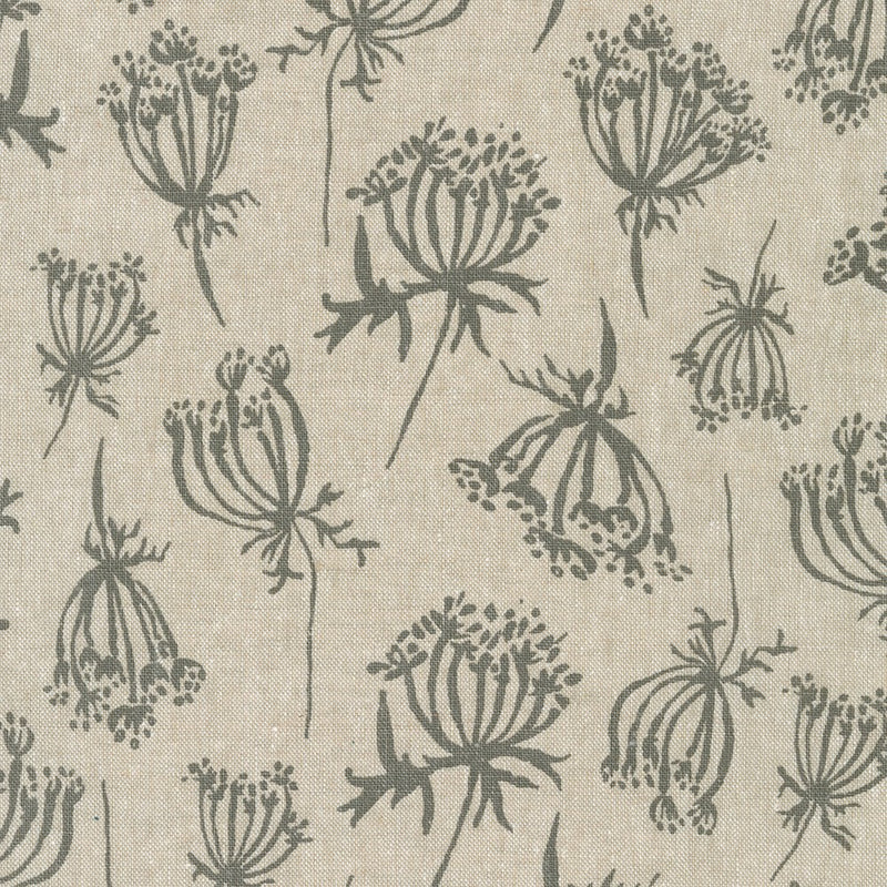 FLAX Blooming Thistle, Riverbend from Anna Graham on Essex Linen/Cotton