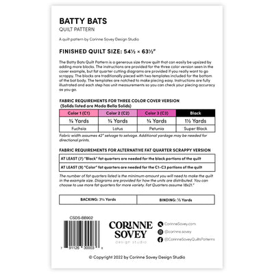 Batty Bats Pattern by Corinne Sovey Design Studio
