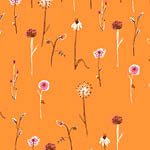 ORANGE Wildflowers, Far Far Away 3 by Heather Ross