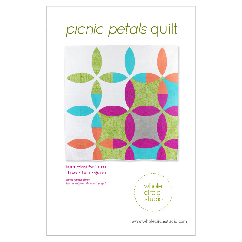 Picnic Petals  Quilt Pattern by Whole Circle Studio