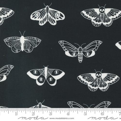 MIDNIGHT GHOST Mystic Moth from Noir by Alli K Design, Moda