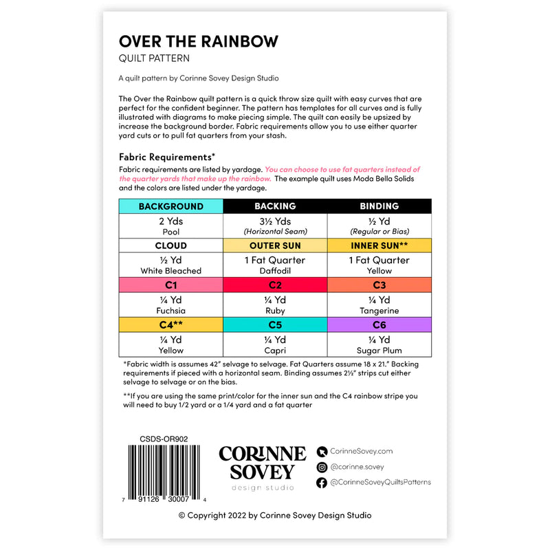 Over The Rainbow Pattern by Corrine Sovey Design Studios