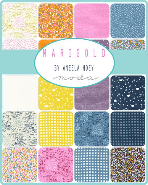 Fat Quarter Bundle of Marigold by Aneela Hoey