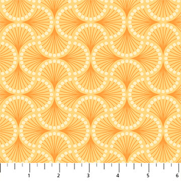 YELLOW Deco Sprig from Splendor by Pippa Shaw for Figo Fabrics