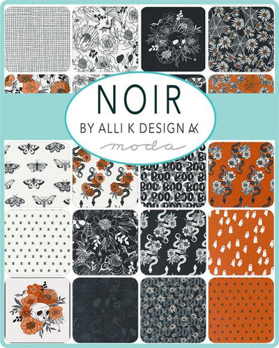 Fat Quarter Bundle of Noir by Alli K Designs for Moda