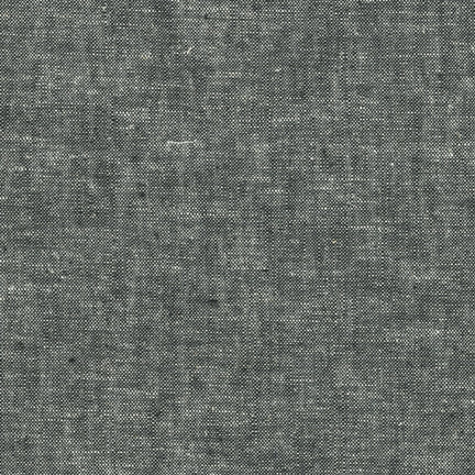 BLACK Essex Yarn Dyed Linen/Cotton Blend by Robert Kaufman