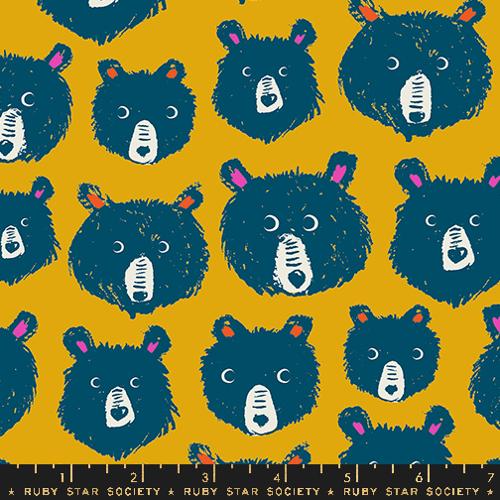 GOLDENROD Teddy and the Bears by Sarah Watts  for Ruby Star Society