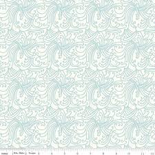 CREAM Gnarly Waves Riptide by Citrus and Mint Designs for Riley Blake Designs