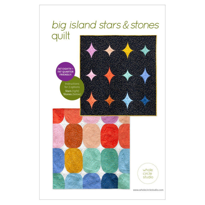 Big Island Stars & Stones Quilt Pattern by Whole Circle Studio