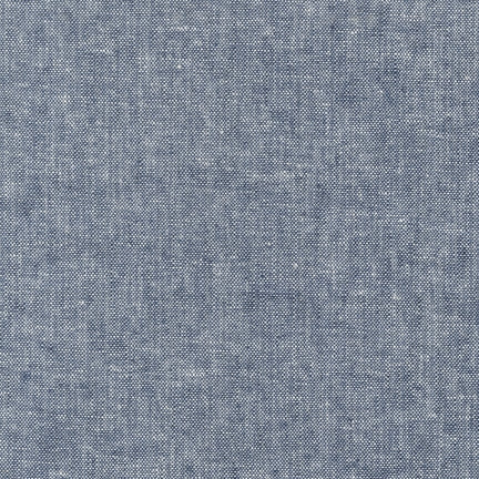 INDIGO Essex Yarn Dyed Linen/Cotton Blend by Robert Kaufman