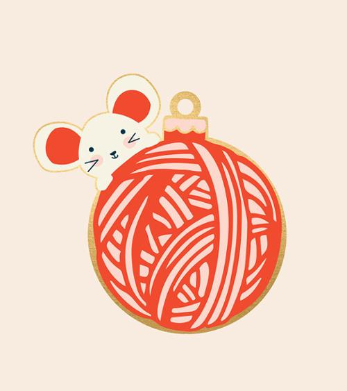 Mouse Ornament by Melody Miller for Ruby Star Society