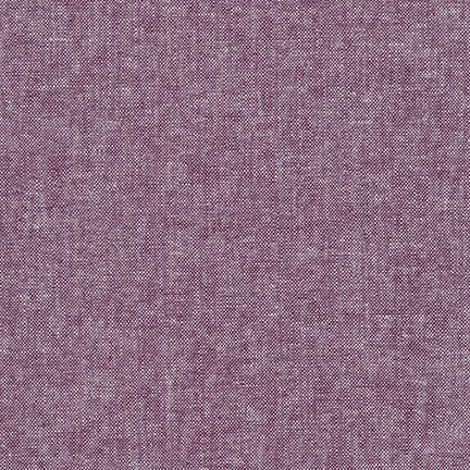 EGGPLANT Essex Yarn Dyed Linen/Cotton Blend by Robert Kaufman