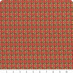 RUBY RED Jingle Bells from Christmas Faire by Cathe Holden for Moda Fabrics