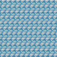 Whale Blue from Animal Alphabet by Suzy Ultman, PBS Fabrics