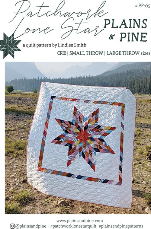 Patchwork Lone Star Quilt Pattern from Plains & Pine