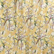 YELLOW Blossom Babies by May Gibbs on Linen Cotton from Nerida Hansen