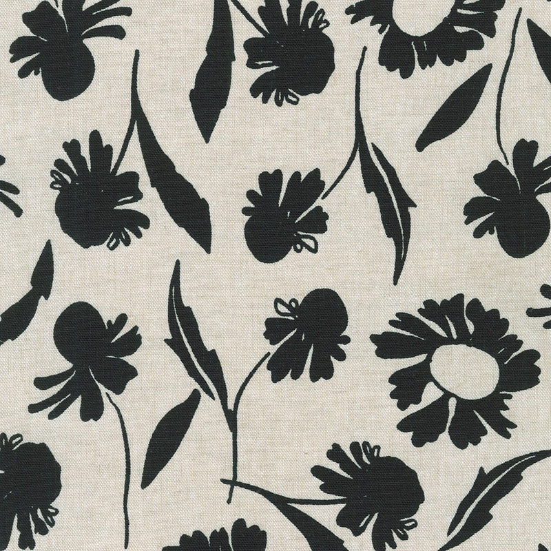 OYSTER Dried Florals, Riverbend from Anna Graham on Essex Linen/Cotton