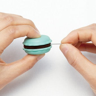 Sweet N' Sharp Macaron- Magnetic Needle Holder and Sharpener