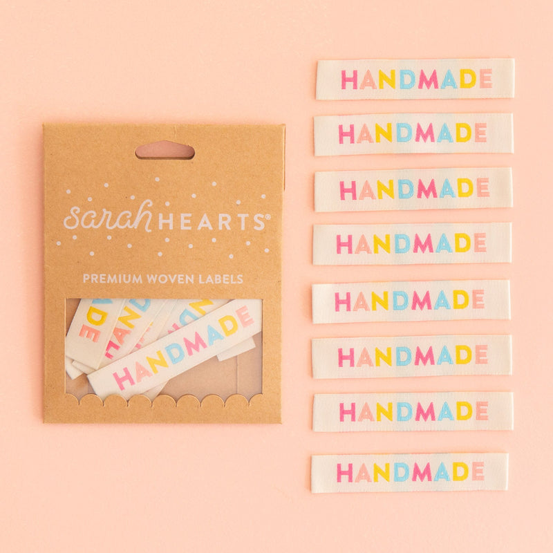 Colorful Handmade Woven Labels from Sarah Hearts