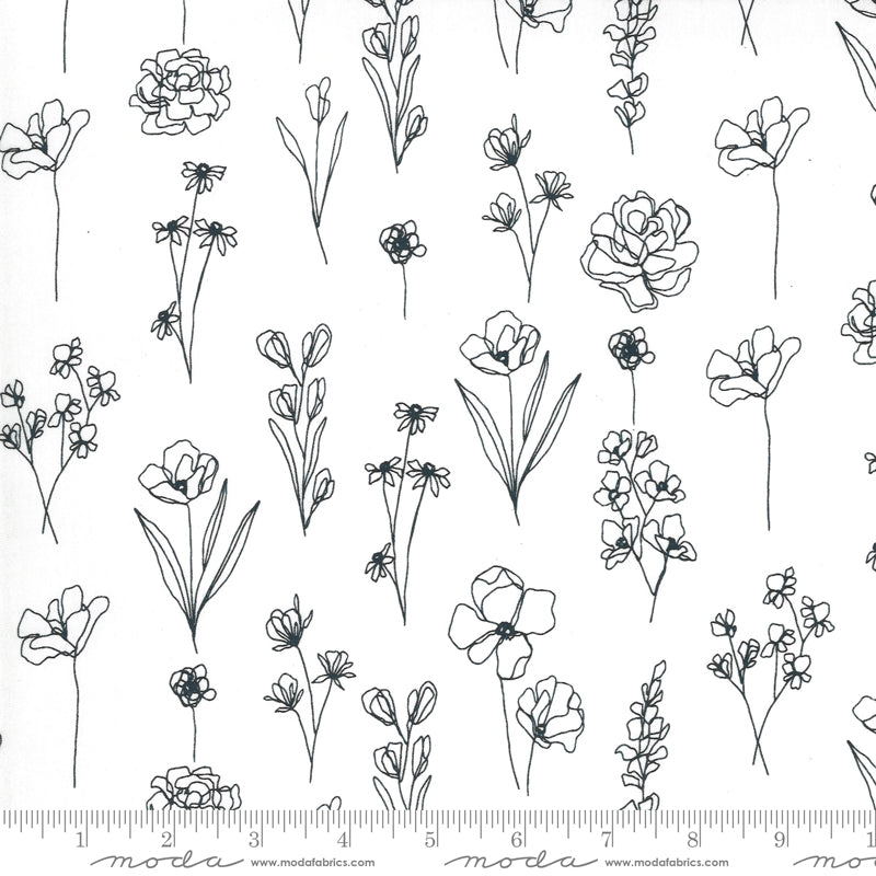 PAPER Floral Doodle from Illustrations by Alli K Design, Moda