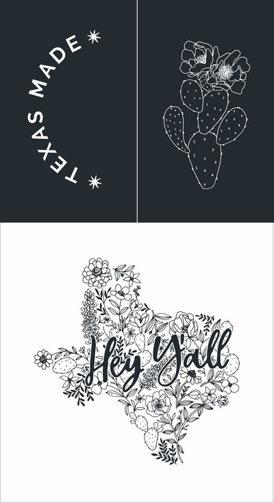 PANEL, Hey Ya'll by Alli K Designs