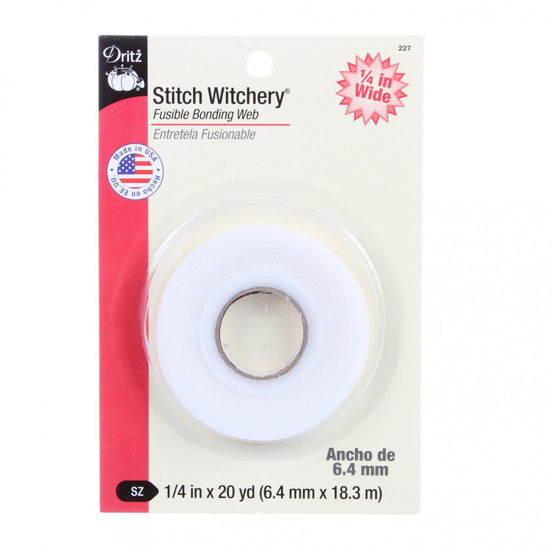 Stitch Witchery Fusible Web 1/4in x 20yd from Dritz