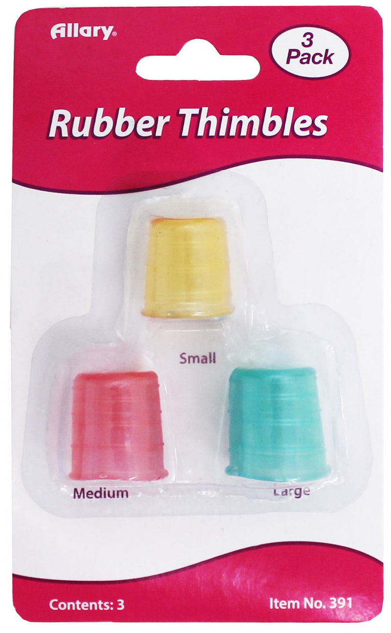 Rubber Thimbles 3 Pack by Allary