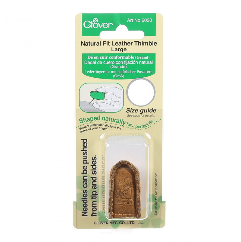 Natural Fit Leather Thimble from Clover