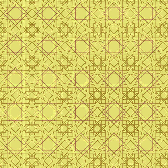 SPRING GREEN, Rattan, Astrologika by Eye Candy Quilts