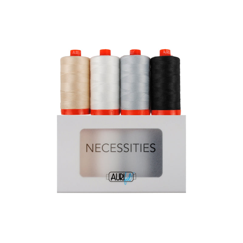 Aurifil Necessities House Collection - 4 Large Spools 50wt Thread