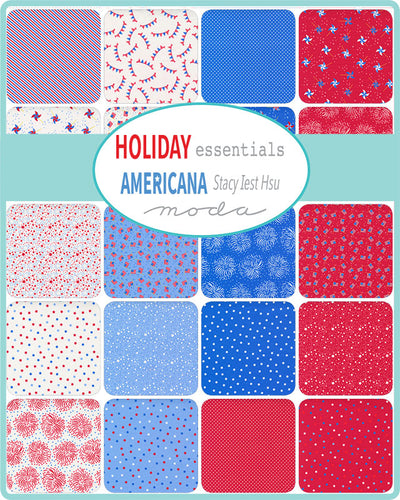 Fat Quarter Bundle Holiday Essentials Americana by Stacy lest Hsu, Moda