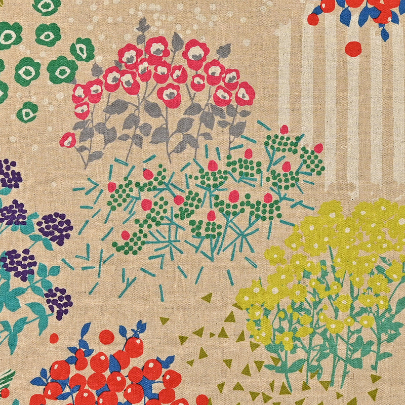NATURAL View D Linen Cotton Canvas, Echino from KOKKA