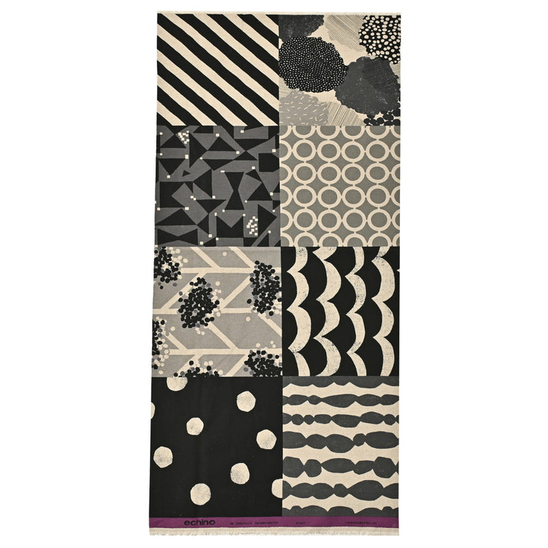 BLACK Mingle D Canvas, Echino from KOKKA