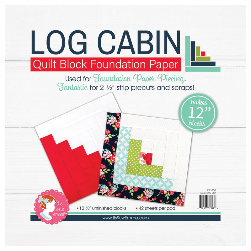 Log Cabin 12in Foundation Paper Pad by It&