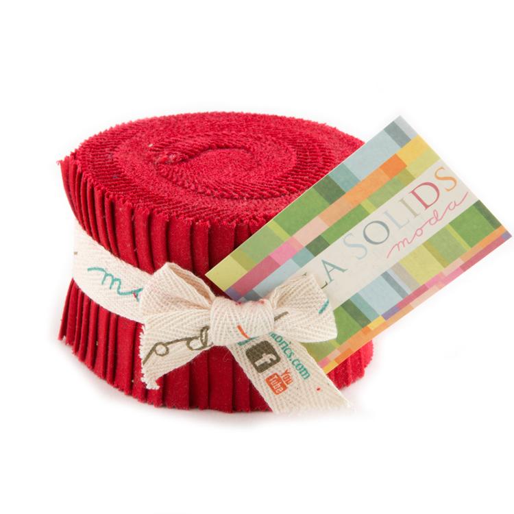 Christmas Red - Bella Solids Jr Jelly Roll - 9900JJR 16