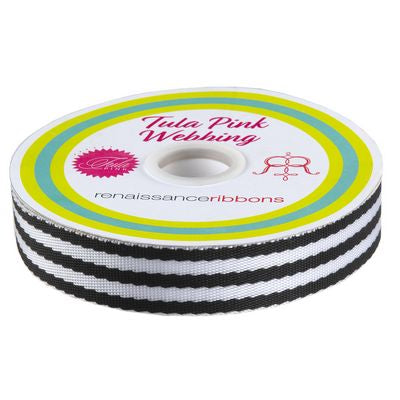 1" Striped Nylon Webbing from Tula Pink Yardage - Sold by the 1/4 Yard