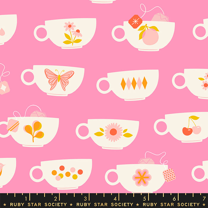 FLAMINGO, Teacups from Camellia by Melody Miller for Ruby Star Society