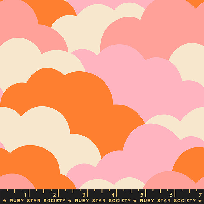 ORANGE, Clouds from Reverie by Melody Miller for Ruby Star Society