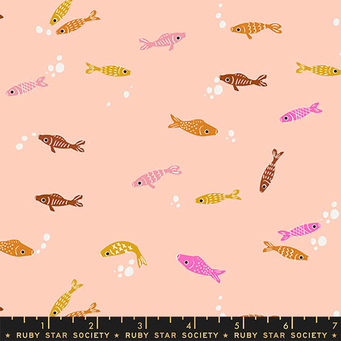 PEACH, Fishes from Koi Pond by Rashida Coleman-Hale for Ruby Star Society