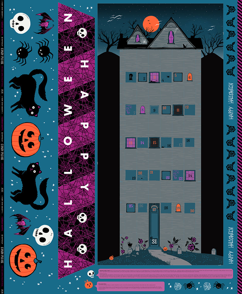 Candy Please Halloween Countdown Panel by Sarah Watts, Ruby Star