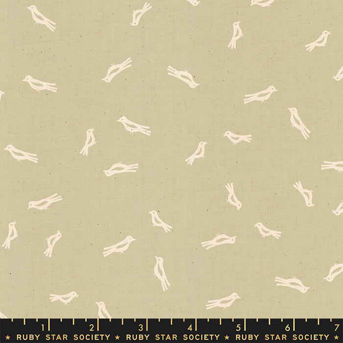 KHAKI Chirp Birds from Heirloom by Alexia Abegg, Ruby Star