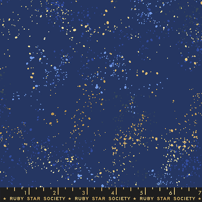 NAVY Speckled Wideback (108") by Rashida Coleman-Hale, Ruby Star