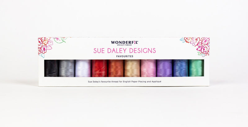 Sue Daley Designs Favourites 80wt 100% Cottonized Polyester Thread by Wonderfil