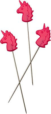 Tula Pink Unicorn Head Straight Pins 30ct.