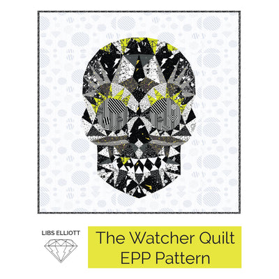 Watcher Skull EPP Pattern by Libs Elliott - with paper pieces