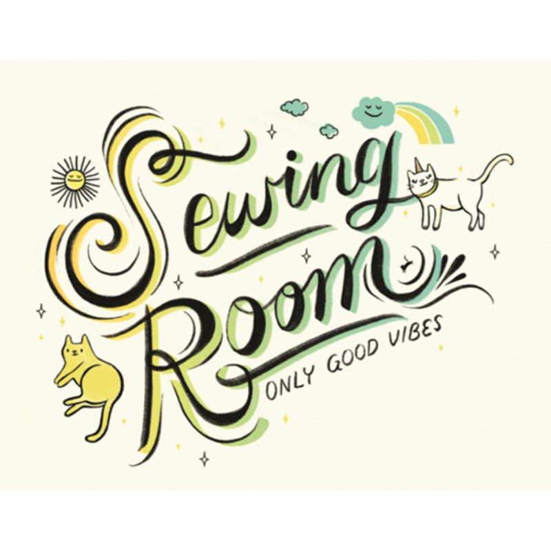 Sewing Room Art Print from Craftedmoon by Sarah Watts