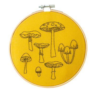 Mushroom/Fungi Botanical Embroidery Kit by Cotton Clara