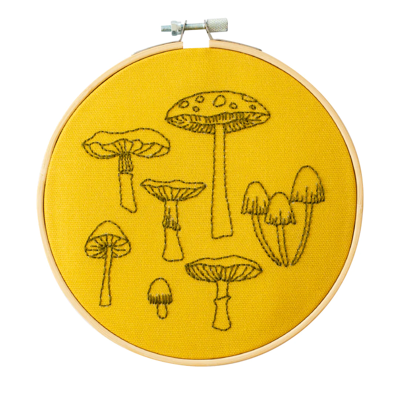 Mushroom/Fungi Botanical Embroidery Kit by Cotton Clara