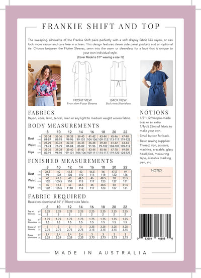 Frankie Shift and Top Pattern from Sew To Grow