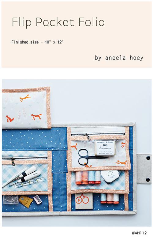 Flip Pocket Folio  by Aneela Hoey Patterns